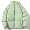 Unisex Thick Winter Cotton Puffer Jacket Oversized Stand Collar Casual Loose Fit Streetwear Coat