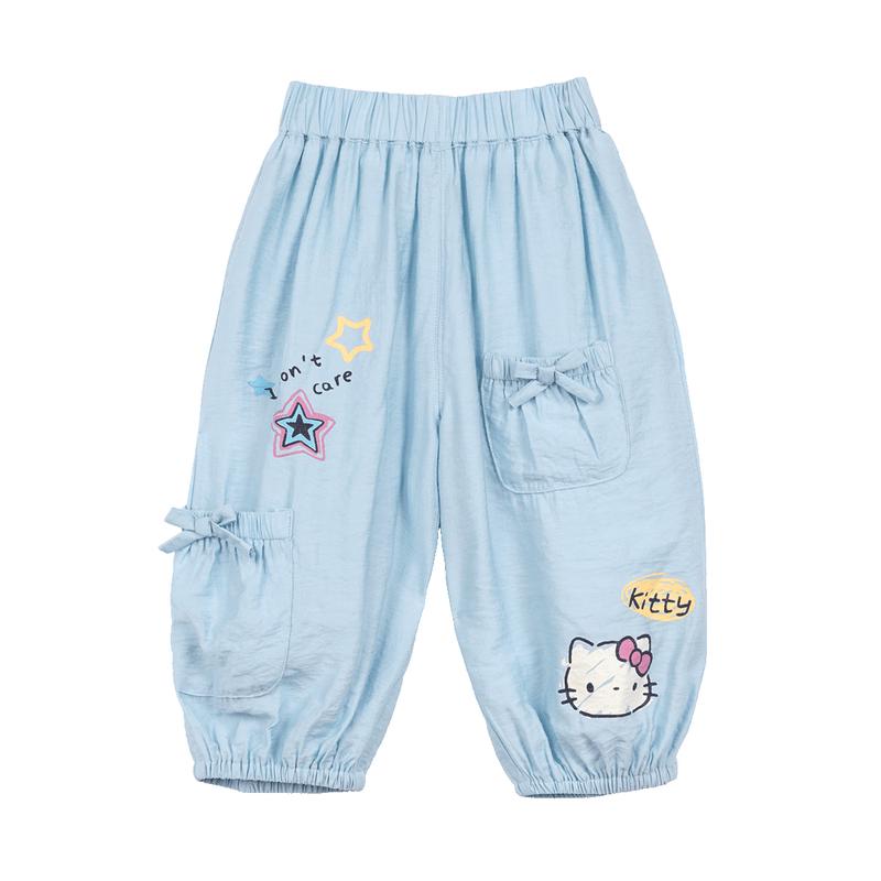 LUSON Baby Girl Lightweight Anti-Mosquito Cargo Joggers 100