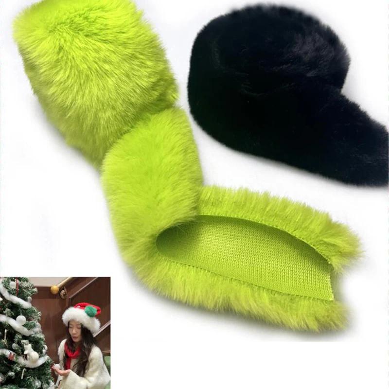 5M/10M Long Hair Faux Fur Fabric for Diy Christmas Doll Ribbon Tapes for Patchwork Sewing Plush Toy Beard Hair Material Crafts