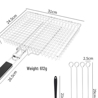 ZISIZ Portable Square Barbecue Grill Net Set