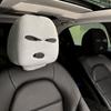 Halloween Funny Car Headrest Protector Universal Spoof Face Car Seat Head Rest Cover Car Anti-Theft Warning Accessories