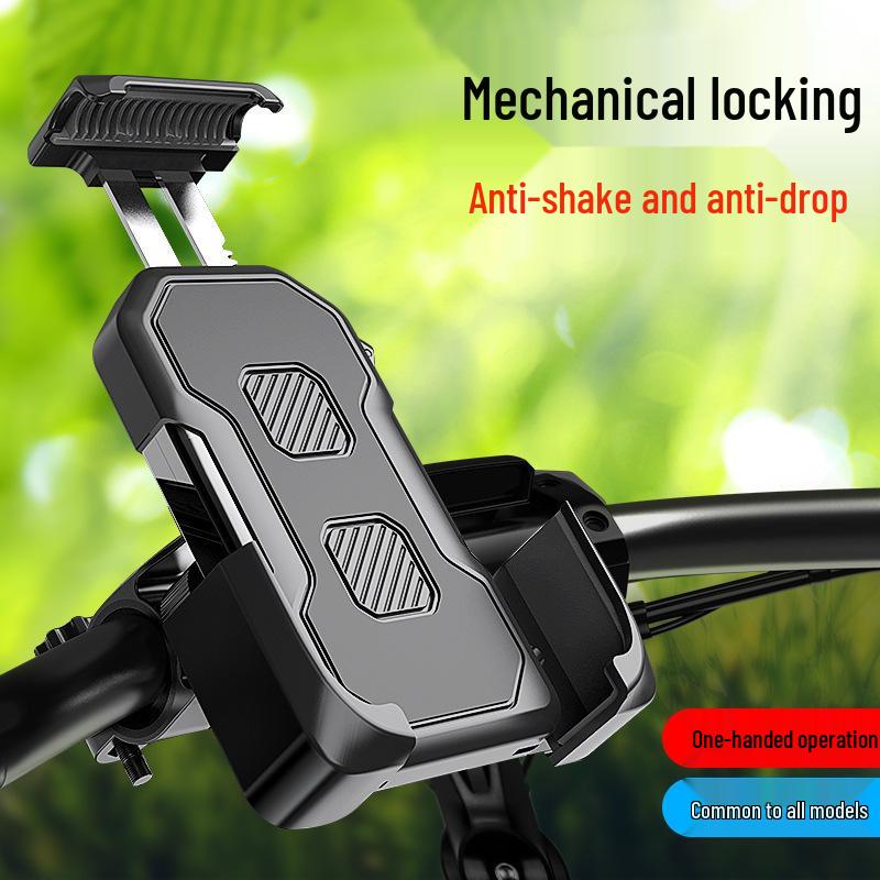Shockproof Phone Holder for Bicycles, Motorcycles, Cars & Electric Vehicles – Ideal for Cross-Border Delivery Riders