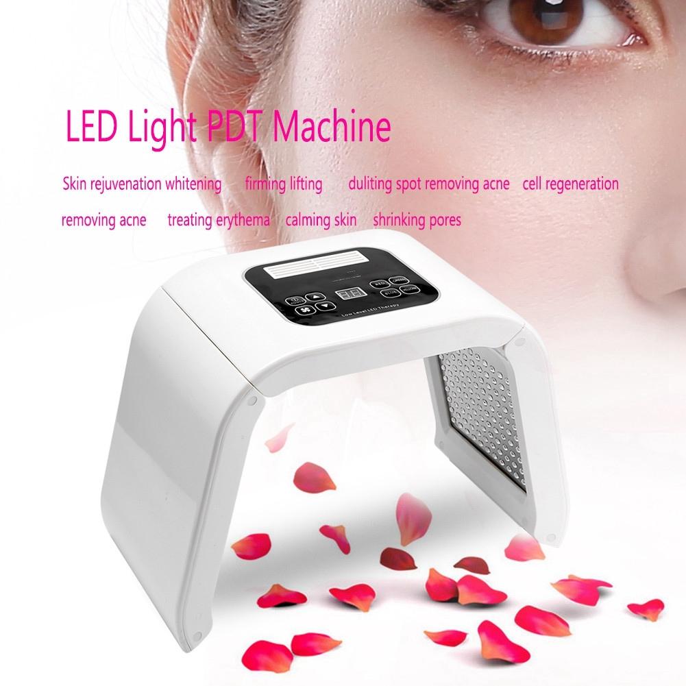 PDT 4Colors LED Light Photodynamic Facial Skin Care Rejuvenation Photon Therapy Machine US Plug 100-
