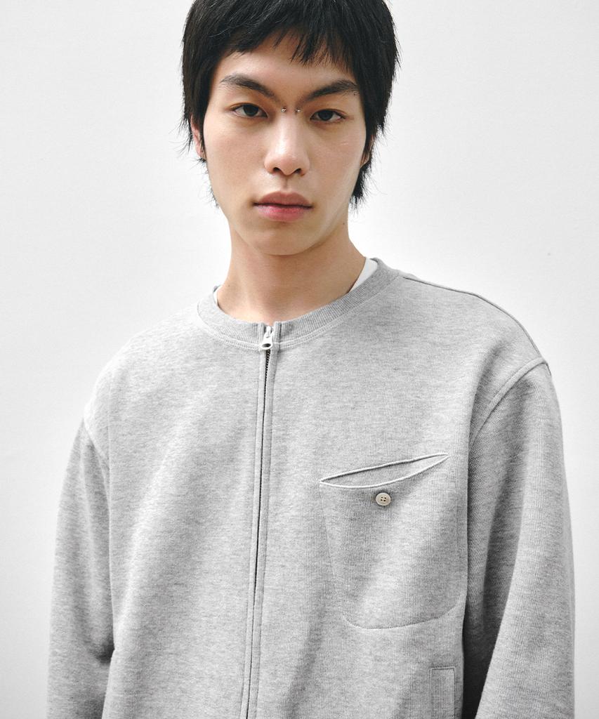 Intempomood Stroll Zip-Up Cardigan_Gray