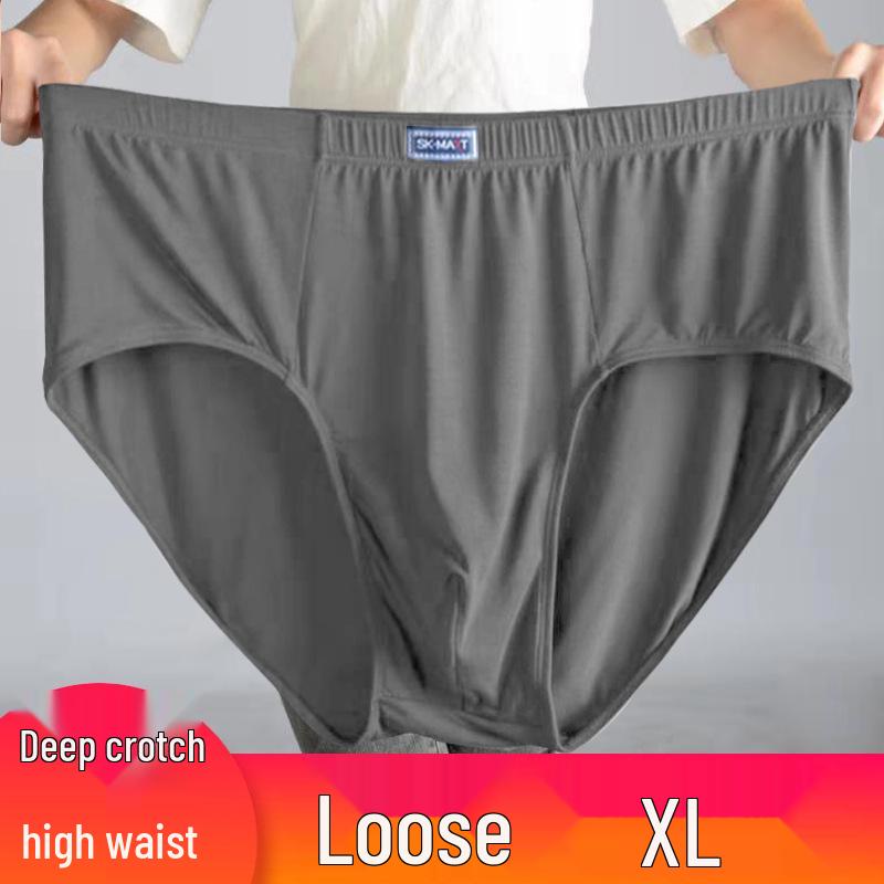 Herren Übergröße Modal Dreiecksslip mit hohem Bund - Extra Groß, Locker, Atmungsaktiv, Bequeme Sommerunterwäsche