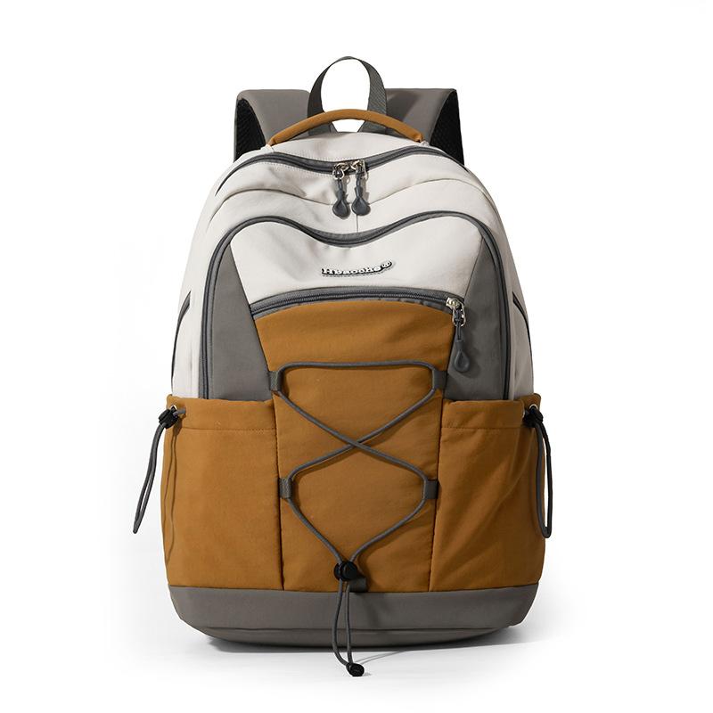Schoolbag Mountain Dopamine Contrast Rope Backpack Couple Vitality Outdoor Hiking Anti-splashing Backpack
