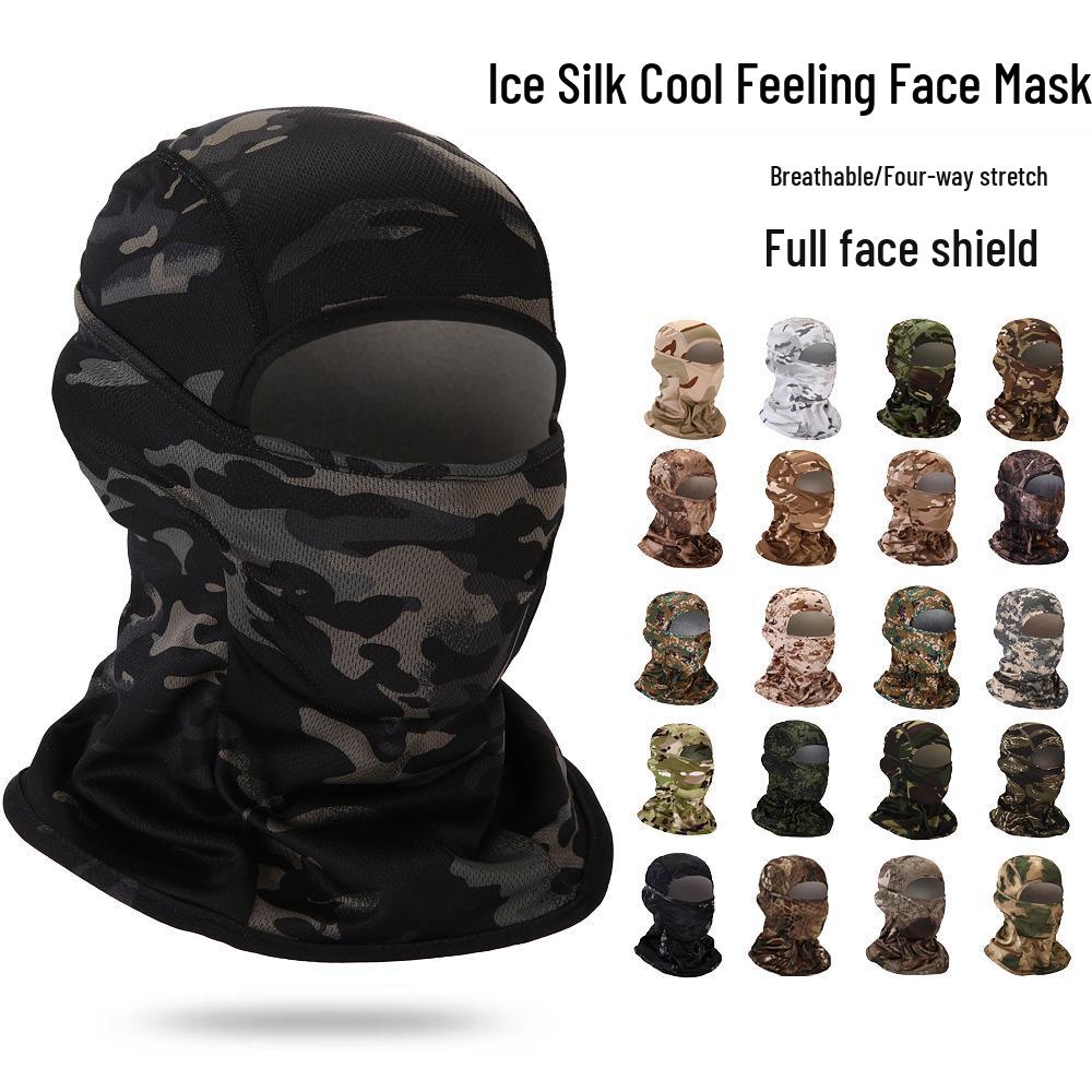 Camo Cycling Mask & Summer Headband: Sun Protection Neck Gaiter for Men & Women