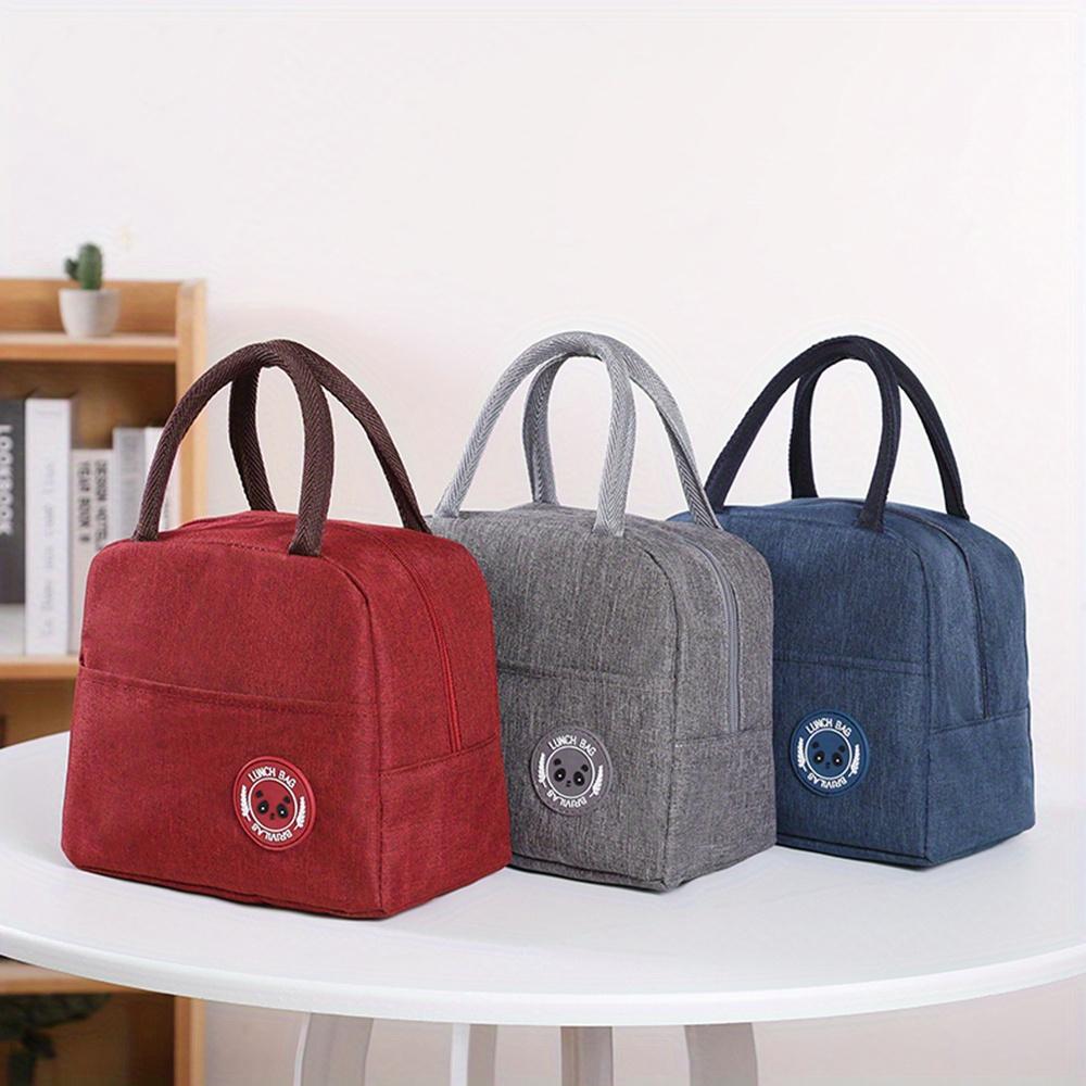 1pc Durable Lunch Bag, Upgraded Insulation, Square Shape, Simple To Hand Wash & Maintain - Ideal For Workplaces & Classrooms