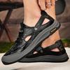 Fashion Men's Leather Sandals Summer Male Shoes Beach Sandals Comfortable Outdoor Casual Sneakers