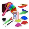 STAY Four 5-Piece Magic Set (Magic Supplies) - Includes Cheating Playing Cards, Magic Handkerchief, Magic Fan, Magic Wand, and Magic Bag (5-Piece Set)