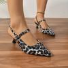 Women High Heel Sandals Summer Sexy Pointed Toe Sandals Solid Color High Heels Shoes Outdoor Casual Party Dress Women Shoes