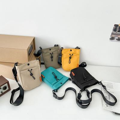 Casual Crossbody Phone Pouch Handheld Men Square Bag Simple Nylon Shoulder Bag  Woman