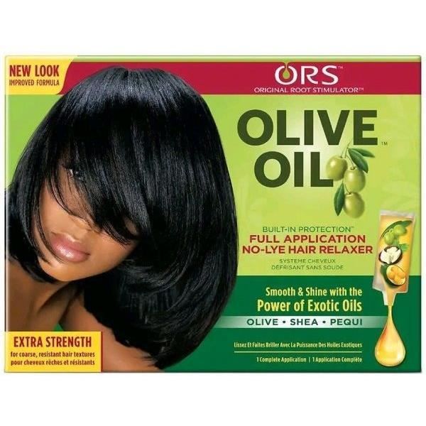 Kit défrisant - ORGANIC ROOT STIMULATOR - Olive Oil - 484g - Cheveux bouclés - Cheveux crépus