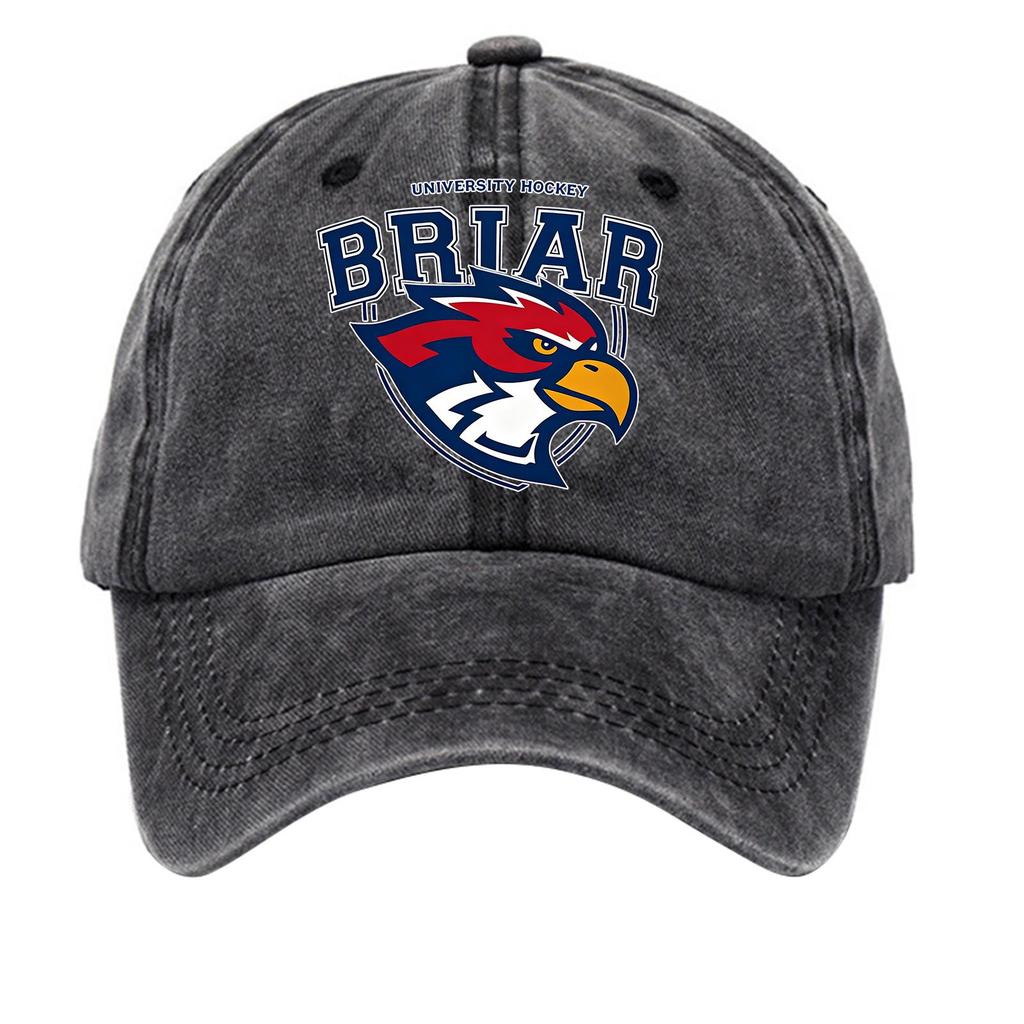 Washed Cotton Baseball Cap Soft Top Denim Hat Vintage Style Adjustable Strap Embroidered Logo Casual Outdoor Headwear