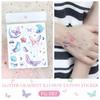 Rikalong Waterproof Cartoon Butterfly & Mermaid Glitter Tattoo Stickers for Face