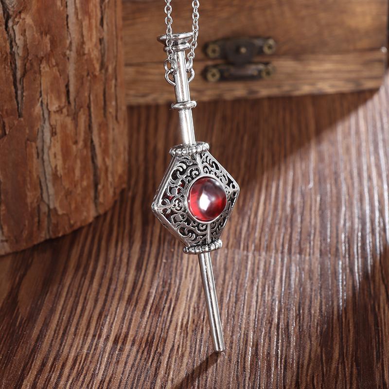 Angel Wings Mirror Photo Memorial Pendant Inlaid with Ice Crystal Zirconia Necklace Couple Trendy Jewelry Birthday Gift