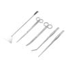 Aquarium Scissors Plant Tools 5 in 1 Stainless Steel Aquarium Tweezers Scissors Spatula Tool for Aquarium