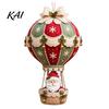 Decorative Wall Hanging Ornaments DIY Christmas Hot Air Balloon Ornament Kit, 3D Handmade Fabric Craft Festive Home Decor Project with Santa