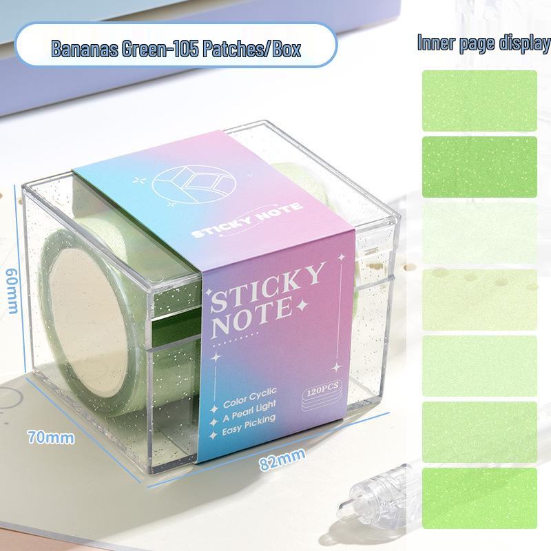 Pearlescent Cartoon Sticky Note Labels - Cute, Fresh, Creative Markers