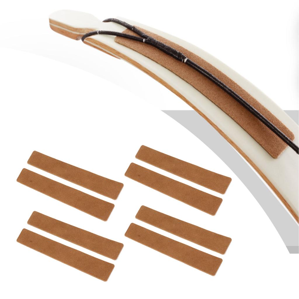 8PCS Archery Sticker Pad PU   Anti Slip Bow String Shock Absorbing Silencer Dampener for Recurve Bow