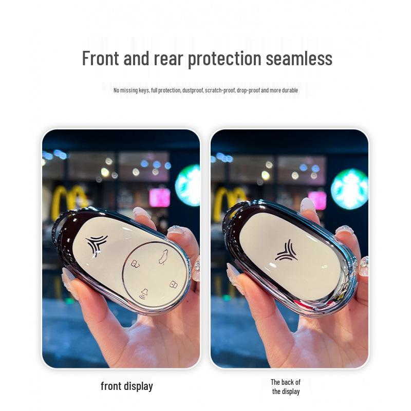 

Nezha S Transparent Protective Remote Key Cover with Full Coverage for Men and Women