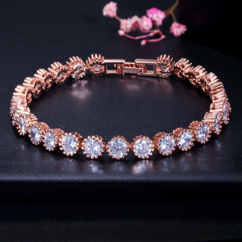 

Romantic Diamond Crown Bracelet, Sweet Zircon Jewelry