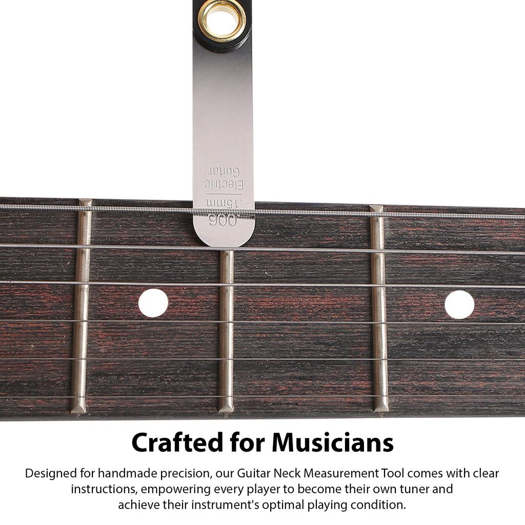 Guitar Measurement Tool String Action Ruler and Neck Relief Gauge Pick for Acoustic Electric Bass Guitar Setup