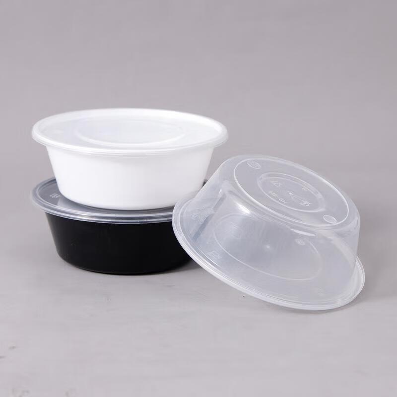 Disposable Round Meal Prep Containers with Lids