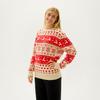 Autumn/Winter Christmas Series Jacquard Knit Parent-Child Sweater - Loose Versatile Long Sleeve Top