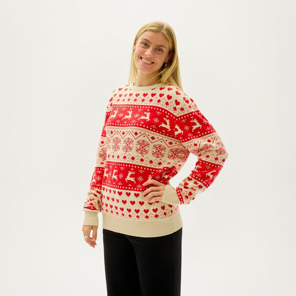 Autumn/Winter Christmas Series Jacquard Knit Parent-Child Sweater - Loose Versatile Long Sleeve Top