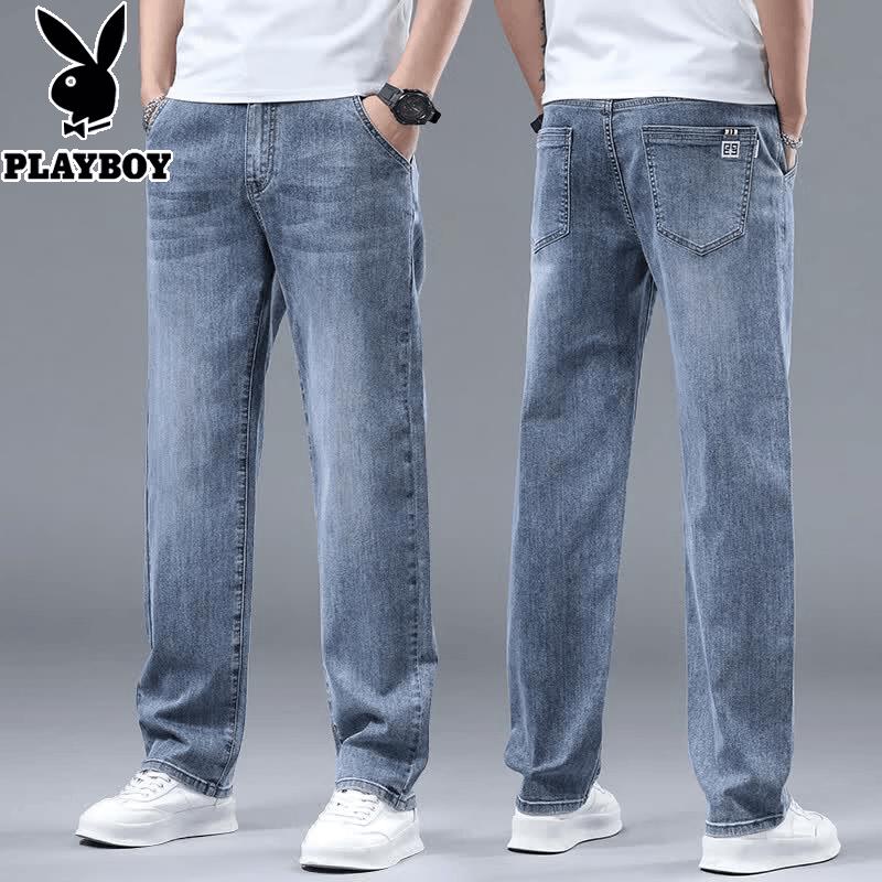 PLAYBOY Men s Summer Loose Straight Jeans 31