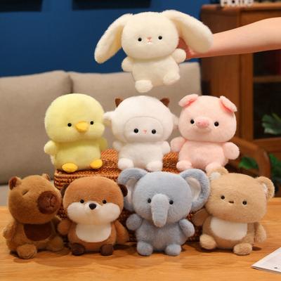 Small Animal Capybara Bunny Doll Plush Toy Sheep Doll Children Accompany Soothing Doll