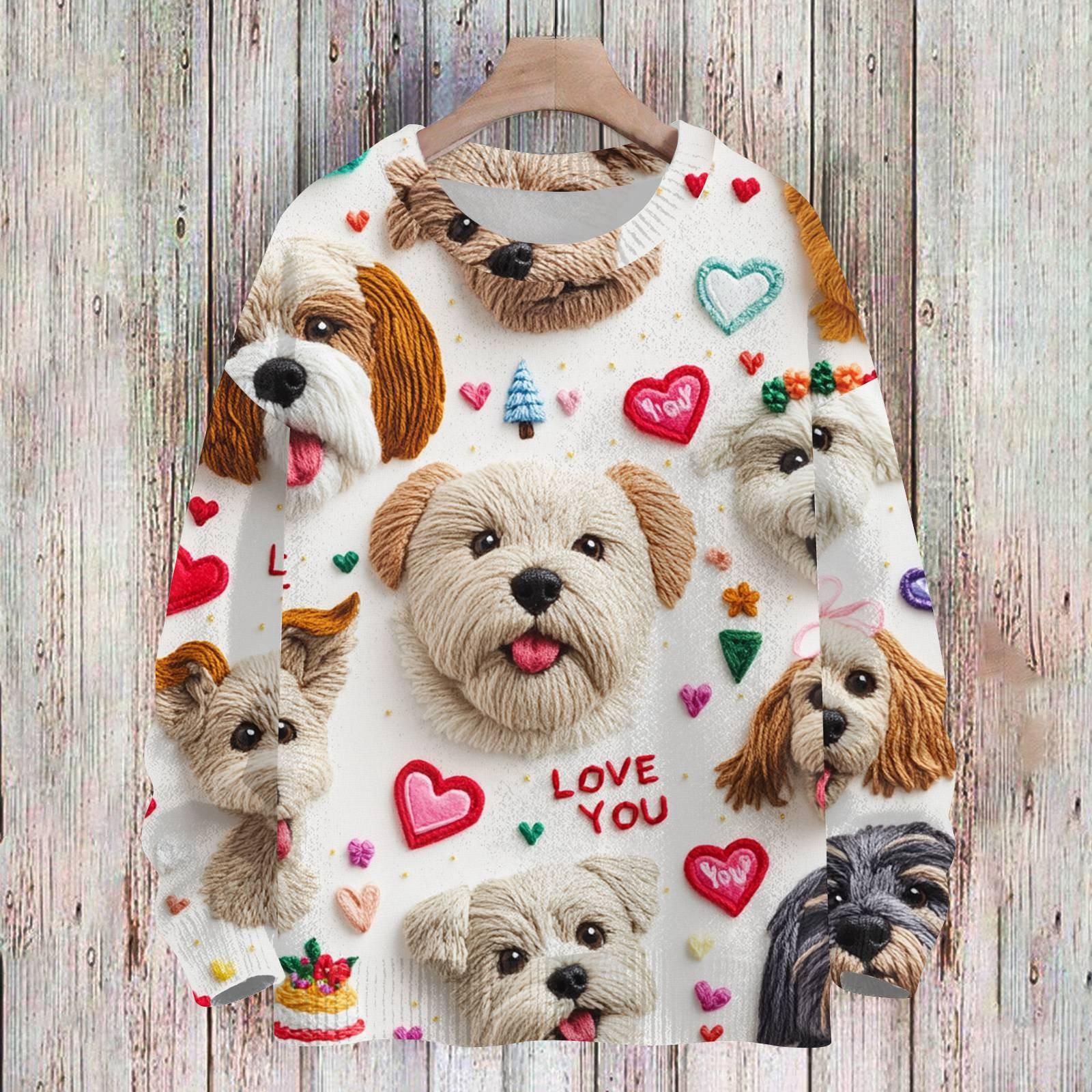 

Свитшоты ко Дню святого Валентина для детей, вязаные свитера для мальчиков и девочек, симпатичные рубашки, осенние свитера с круглым вырезом, топы 100 бежевый