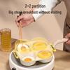 Yetele 4-Hole Non-Stick Maifan Stone Deepened Egg Frying Pan