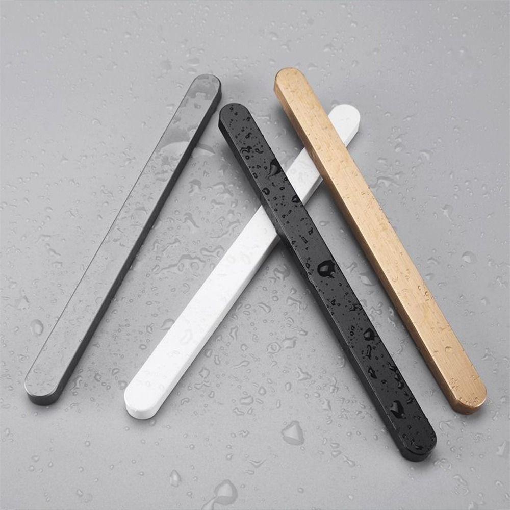 Self-adhesive Stick On Sliding Door Handles Aluminium Alloy Punch-free Drawer Pulls 7 Inch Multifunctional Cabinet Handles