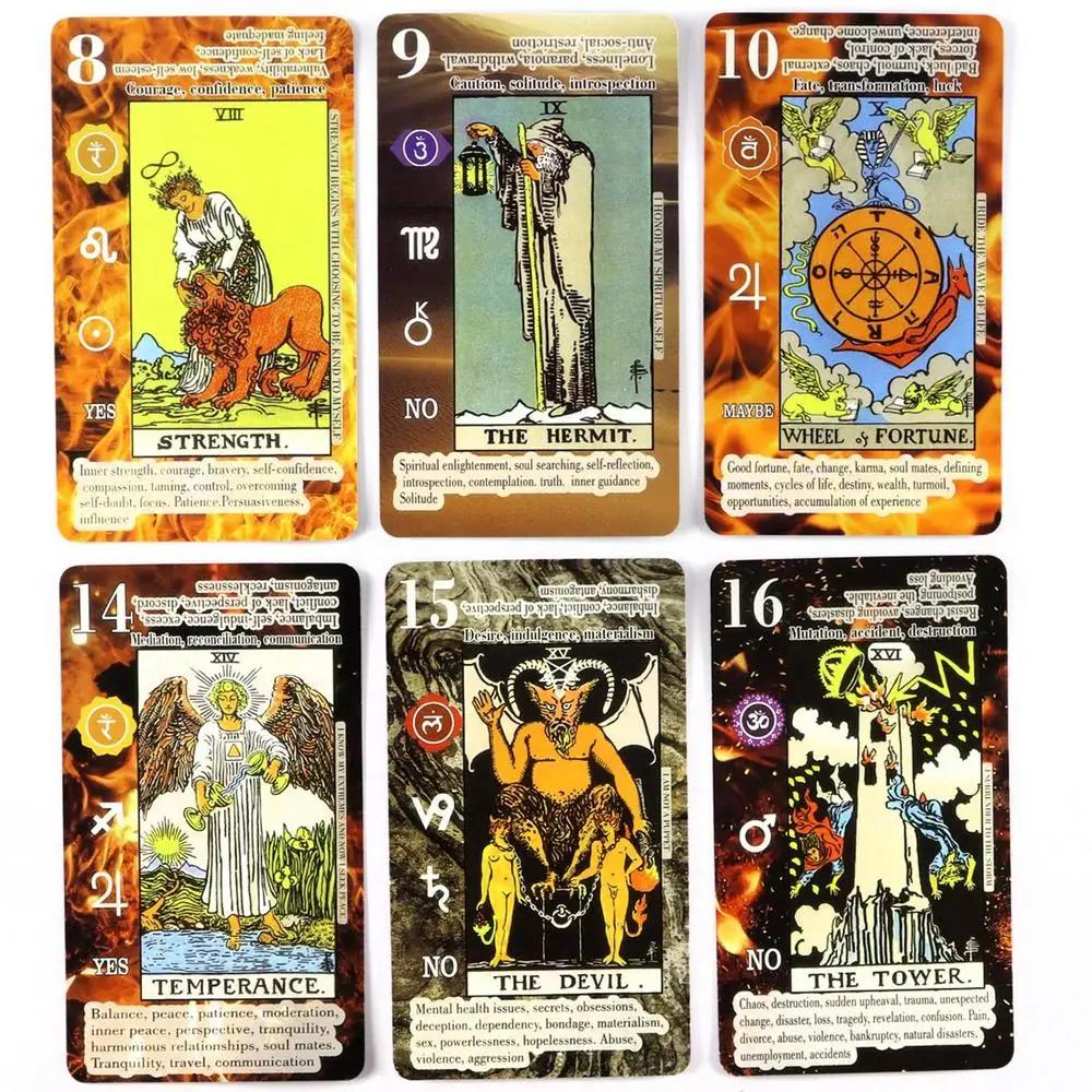 78 Stück Lern-Tarotkarten Hausparty Brettspiel Orakelkarten Tischspiel Divinationswerkzeuge Orakelkarte Familie Freund Tischspiel