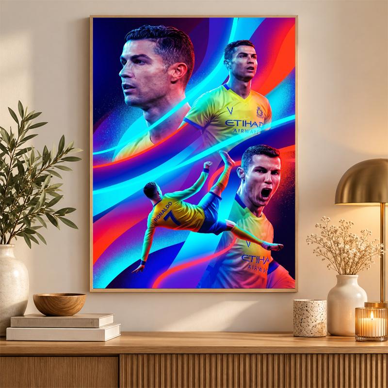 Cristiano Ronaldo Diamond Painting Kit 5D Full Drill DIY Diamond Mosaic Wall Art Home Decor