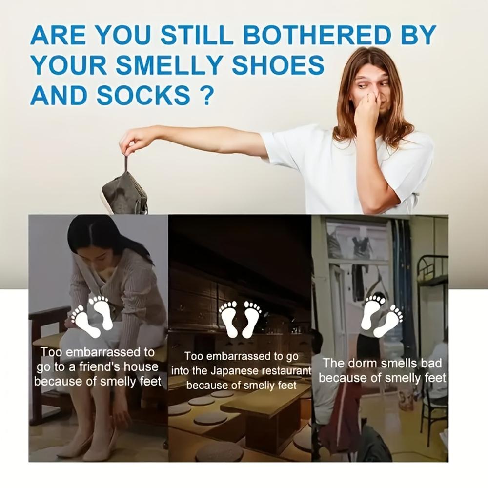 Multi-Functional Deodorizer Spray for Shoes, Socks, Toilet, Kitchen & Pet Odor - Long-Lasting Freshness, Chemical-Free, No Wash