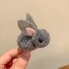 3D Plush Rabbit Hair Clip for Girls - Cute Hair Accessory