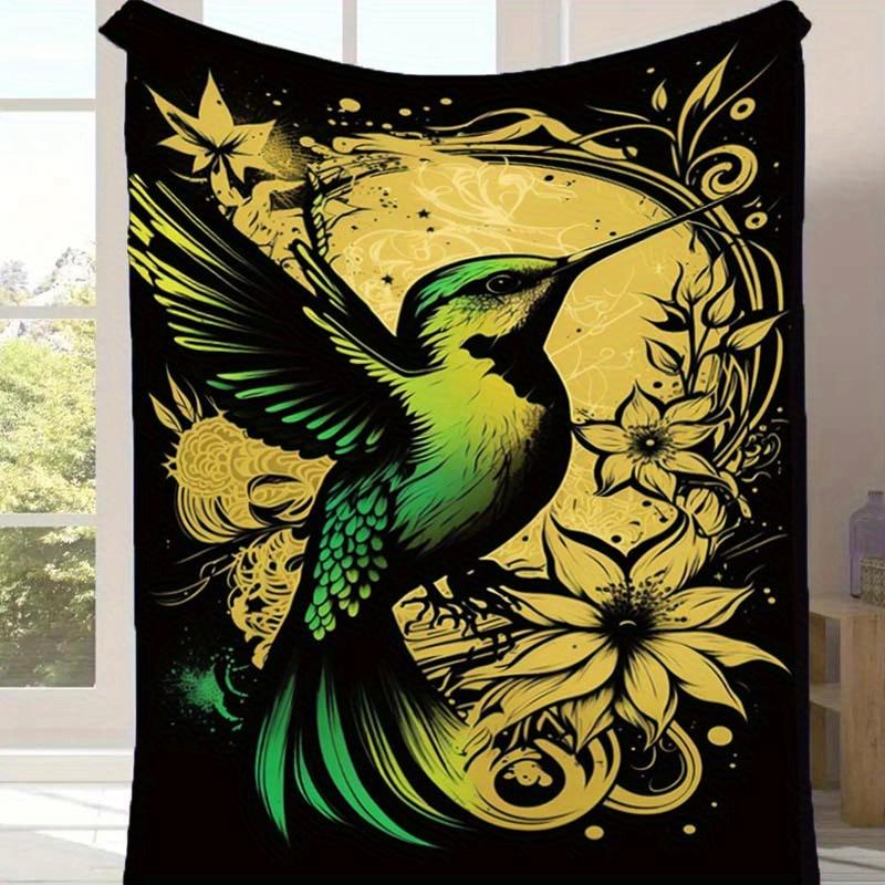 

1pc Bird Pattern Blanket,Soft And Comfortable Blanket, Travel Sofa Bed, Office Home Decor, Birthday Gift Blanket, Boys, Girls 130cmx150cm