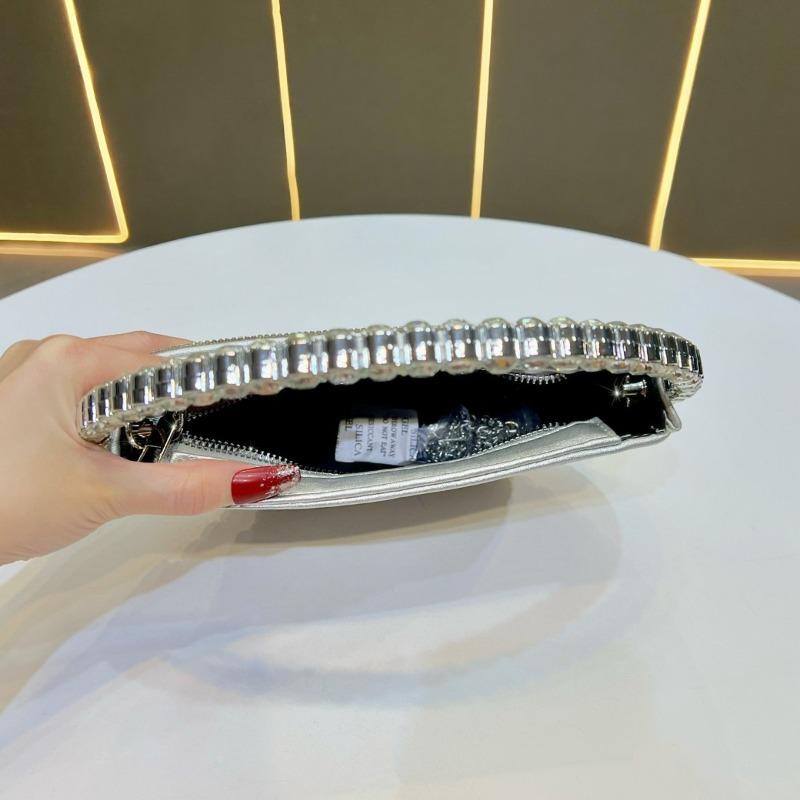 Diamond-encrusted Handbag, Lady's Water Drop Ball Bag, French-style Formal Dress Bag, Crossbody Bag