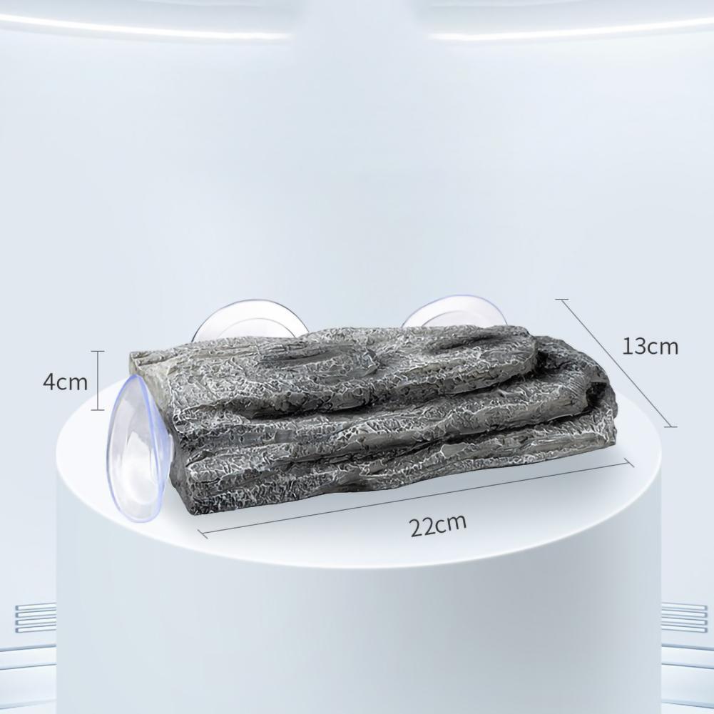 Turtle Terrace Naturalistic Turtle Basking Platform with Strong Suction Cups for Amphibians Frogs Newts Lizards