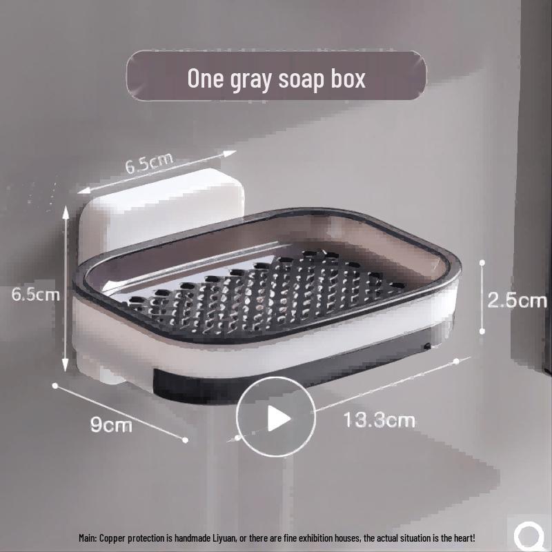 FEEGOO Wall-Mounted Double-Layer Soap Dish