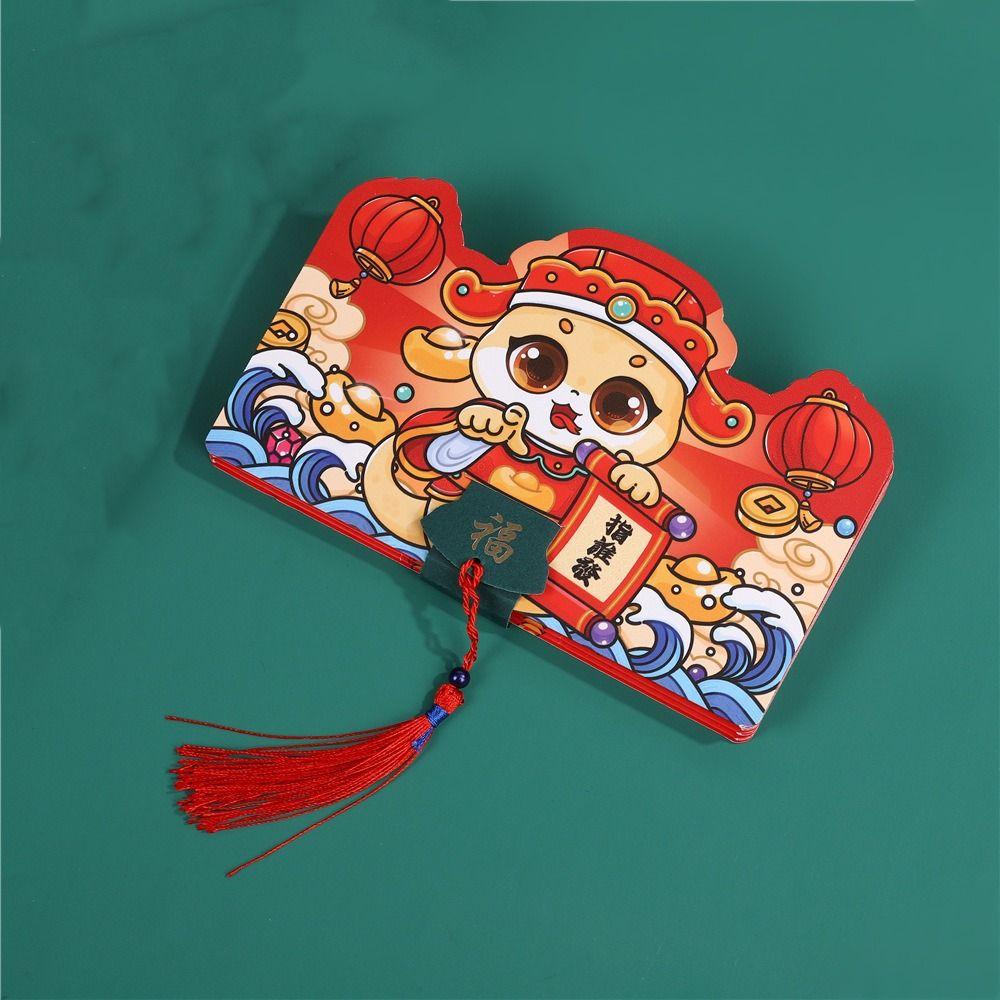 Paper Snake Year Folding Red Envelope Blessing Red Packet Cartoon Lucky Money Pockets Celebration