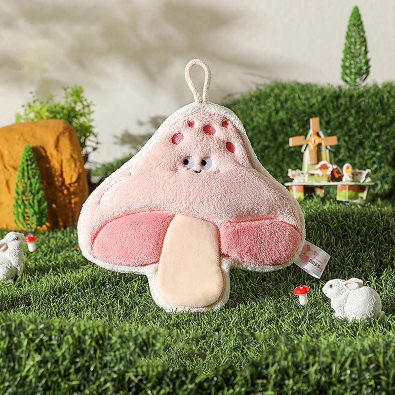 Hand Towel Cartoon Wipe Handkerchief Rag Vegetable Shape Towels For Wiping Hands Thickening Absorbent With Hanging Loop