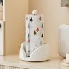 Plastic Rotating Paper Towel Holder Large Capacity Paper Roll Stand Vertical Napkins Rack  Desktop