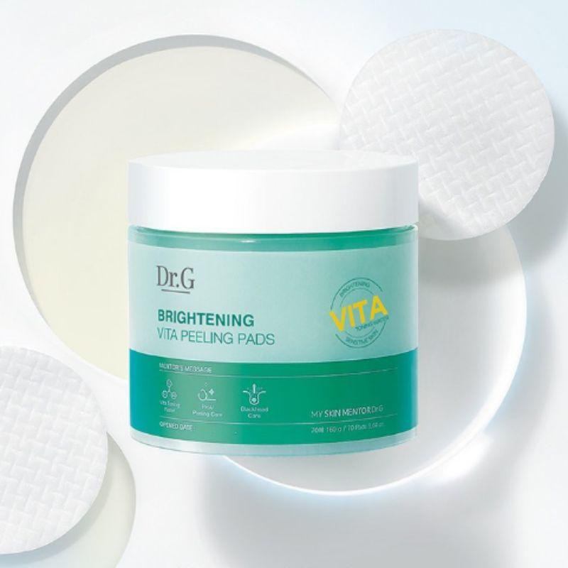 Dr.G Brightening Vita Peeling Pad Radiance Exfoliating Toner Pads Seventy Sheets 160g