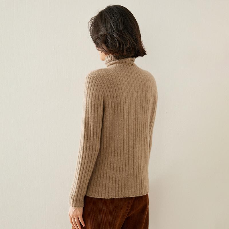 Women's Cashmere Sweater Qinghe Cashmere 100% Cashmere Autumn and Winter Cashmere Thickened Pullover Soft and Warm