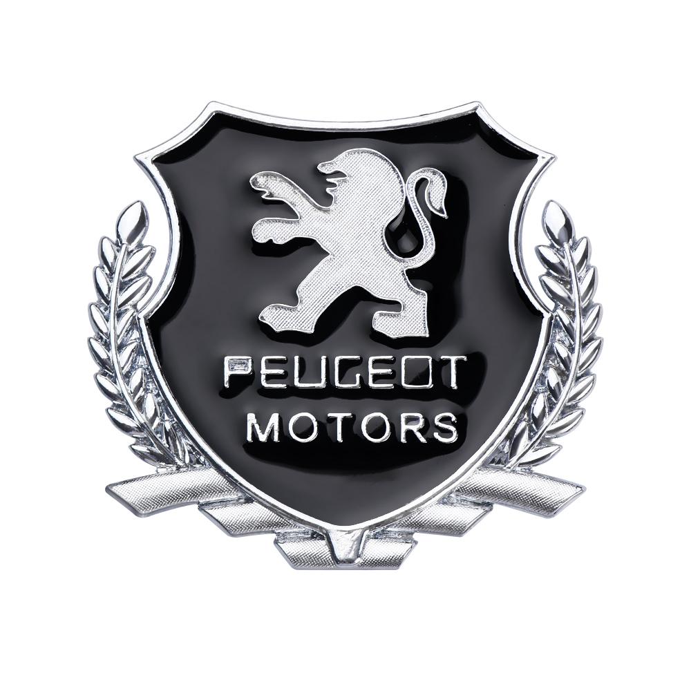 

2026 Hot Car Sticker 1Pcs 3D Metal Wings Emblem Car Side Mark Window Trunk Sticker Decal For Peugeot 207 3008 206 208 308 307 40