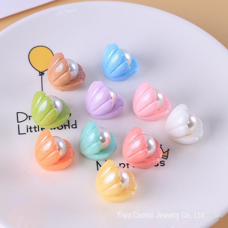Ocean Pearl Shell Resin Jewelry DIY Keychain & Phone Chain Accessories